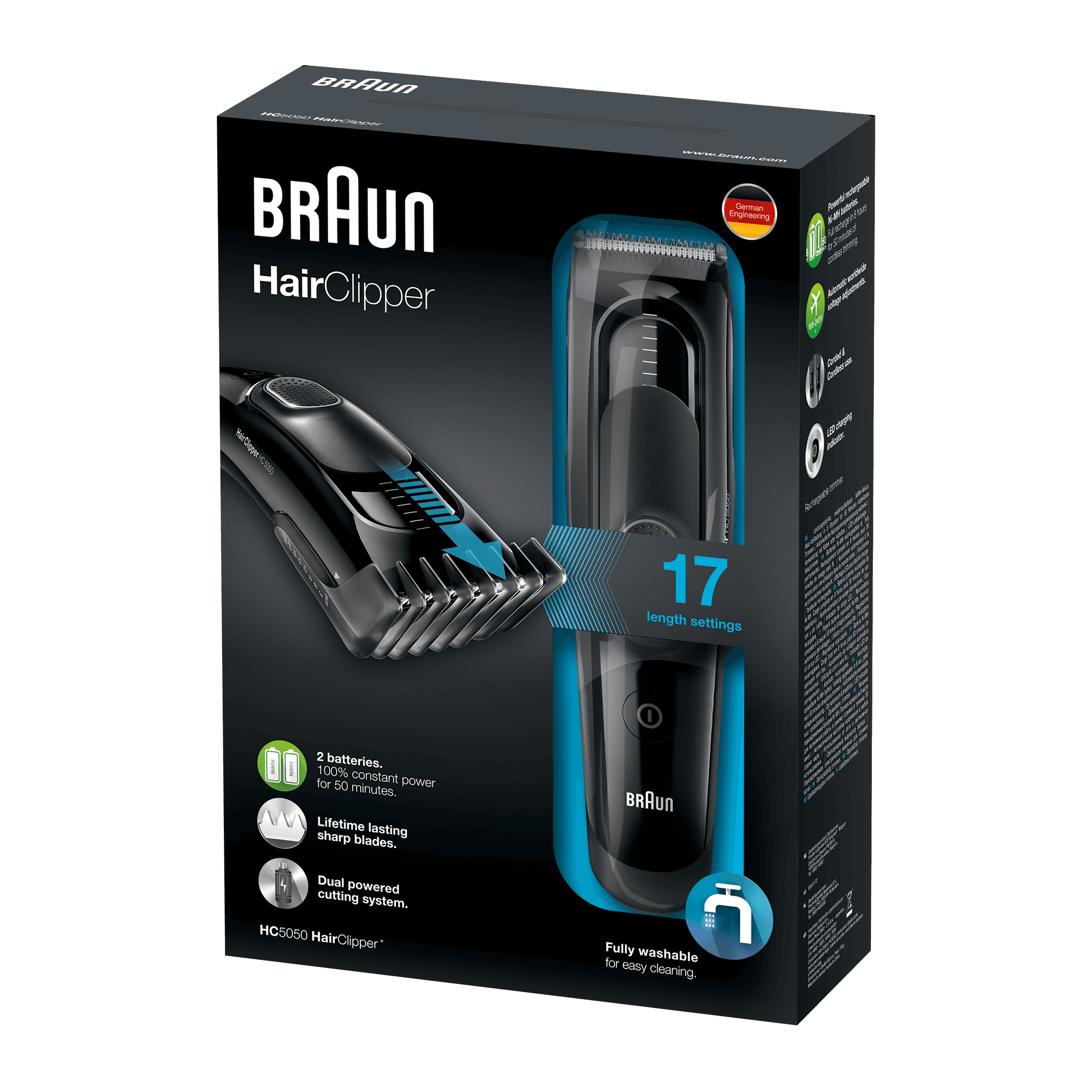 Braun 81522348 hair trimmers/clipper Black 17 Nickel-Metal Hydride (NiMH) – image 4