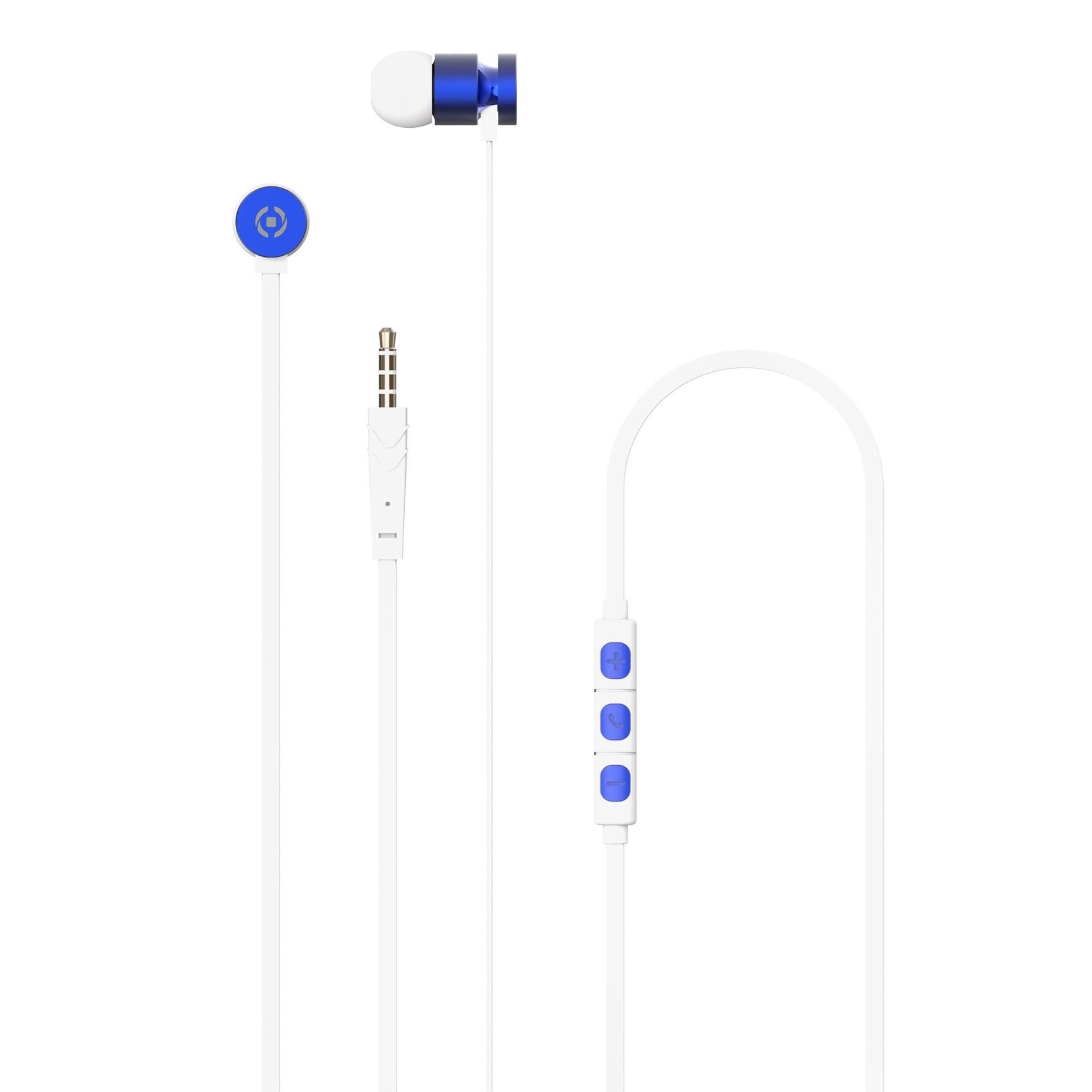 Celly UP1000 Headset Wired In-ear Calls/Music Blue – image 1