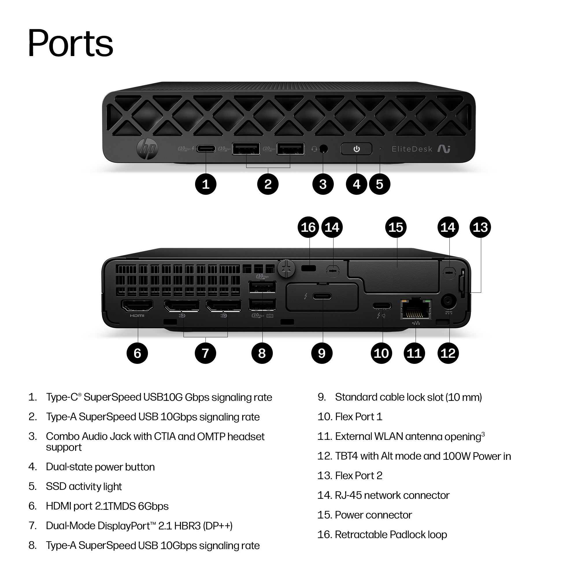HP E70B9AT PC/workstation Mini PC AI PC – image 3