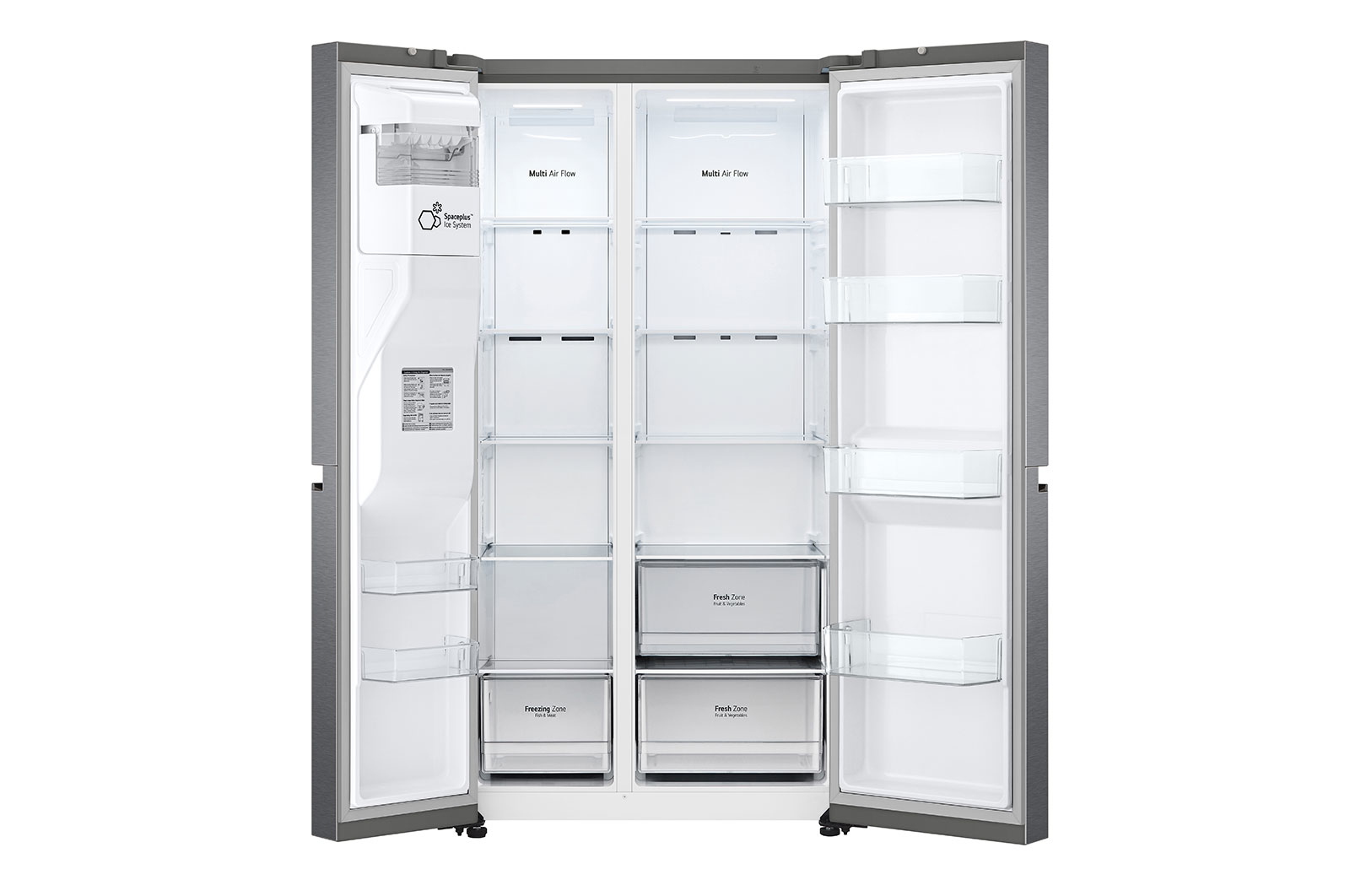 LG GSLV50DSXF side-by-side refrigerator Freestanding – image 3