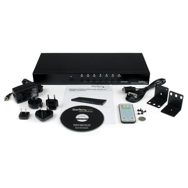 StarTech.com Multiple Video Input with Audio to HDMI Scaler Switcher - HDMI / VGA / Component – image 4