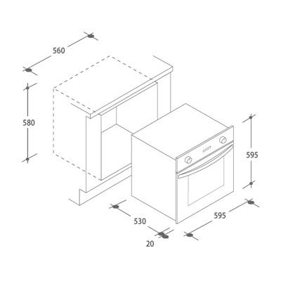 Candy FST100/6W 65 L 2100 W White – image 2
