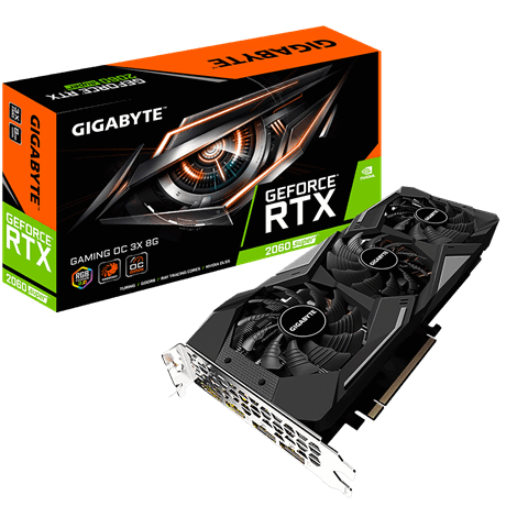 GIGABYTE GAMING GV-N206SGAMINGOC-8GD видеокарта NVIDIA GeForce RTX 2060 SUPER 8 GB GDDR6