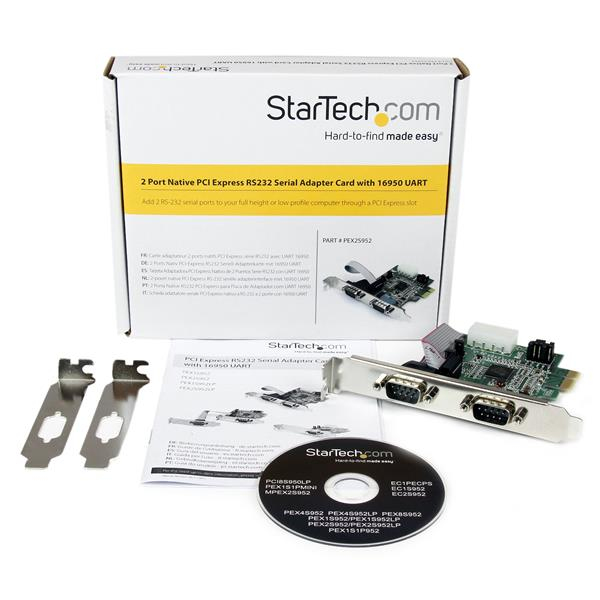 StarTech.com Discontinued and replaced by PEX2S953: 2 Port Native PCI Express RS232 Serial Adapter Card with 16950 UART – image 5
