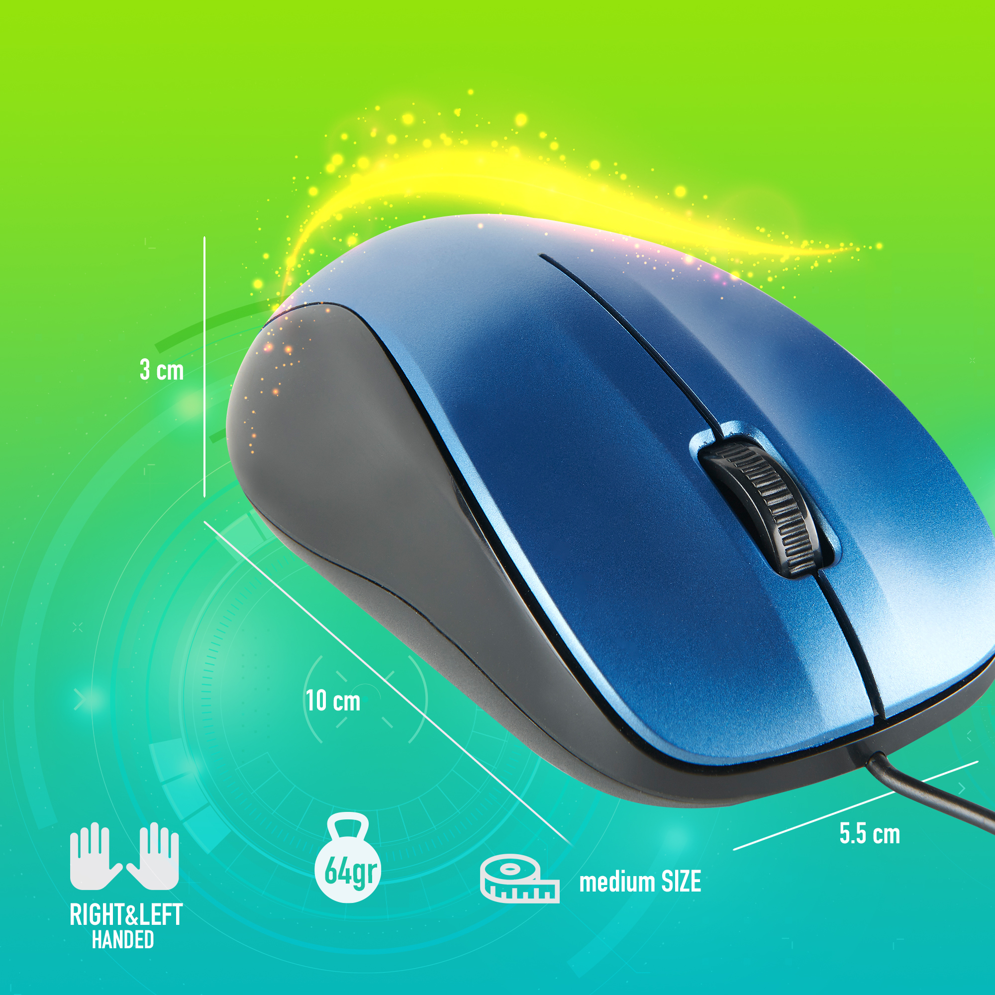 NGS CREW mouse Office Ambidextrous USB Type-A Optical 1200 DPI – image 7