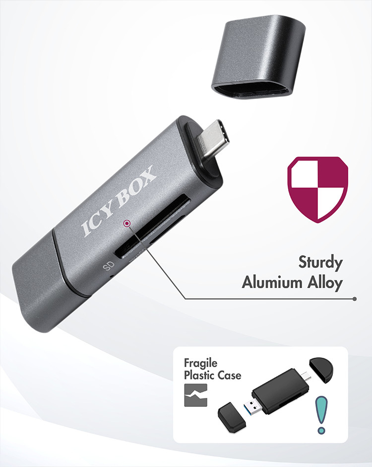 ICY BOX IB-CR200-C card reader USB 2.0 Black – image 9