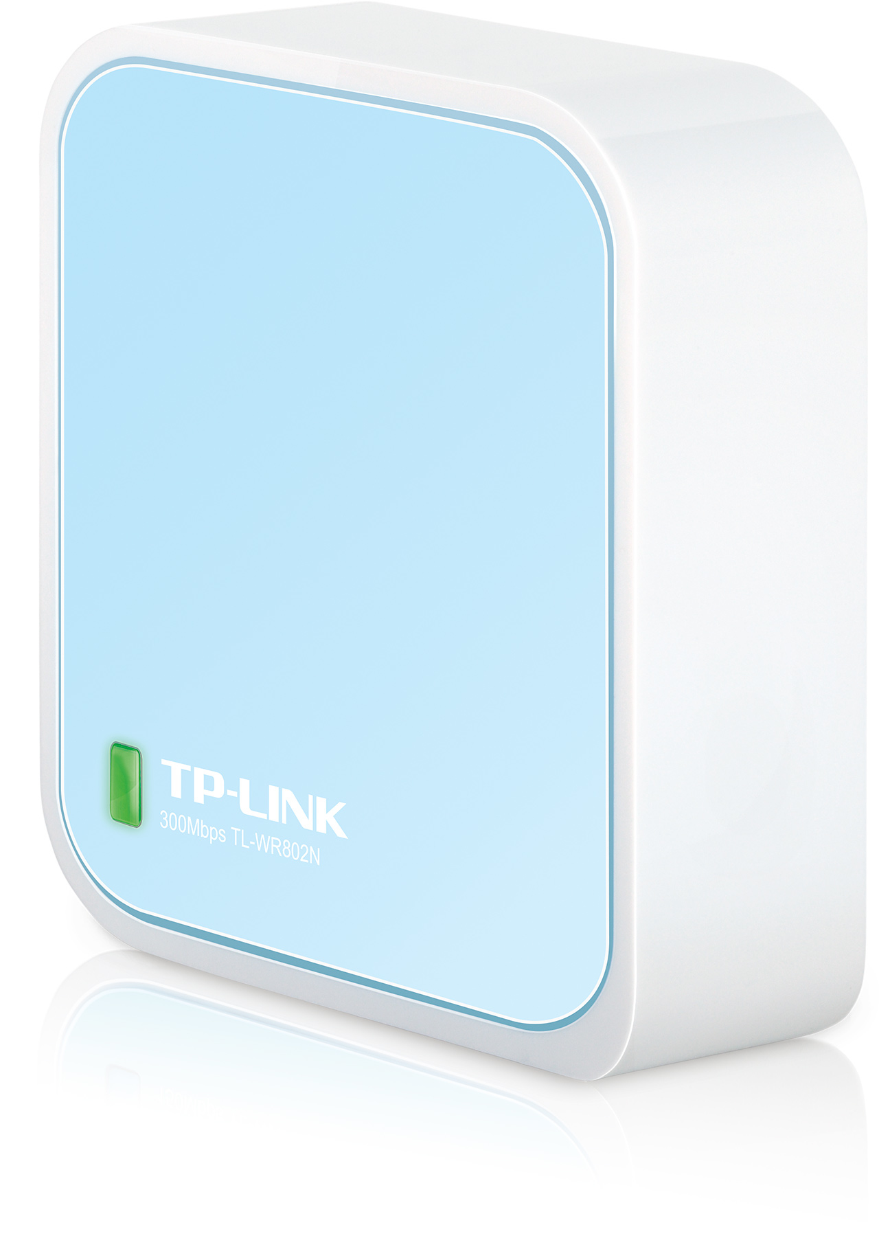 TP-Link TL-WR802N trådlös router Snabb Ethernet Singel-band (2,4 GHz) Blå, Vit