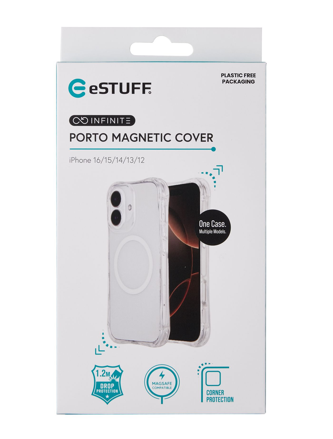 eSTUFF INFINITE (GRS) PORTO iPhone 12 - iPhone 16 Clear Magnetic Cover – image 9