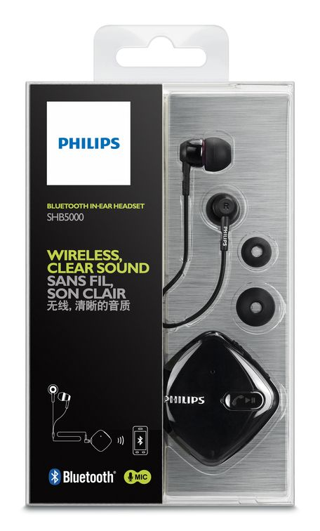 Philips SHB5100BK/00 headphones/headset Wired & Wireless In-ear Bluetooth Black – image 2