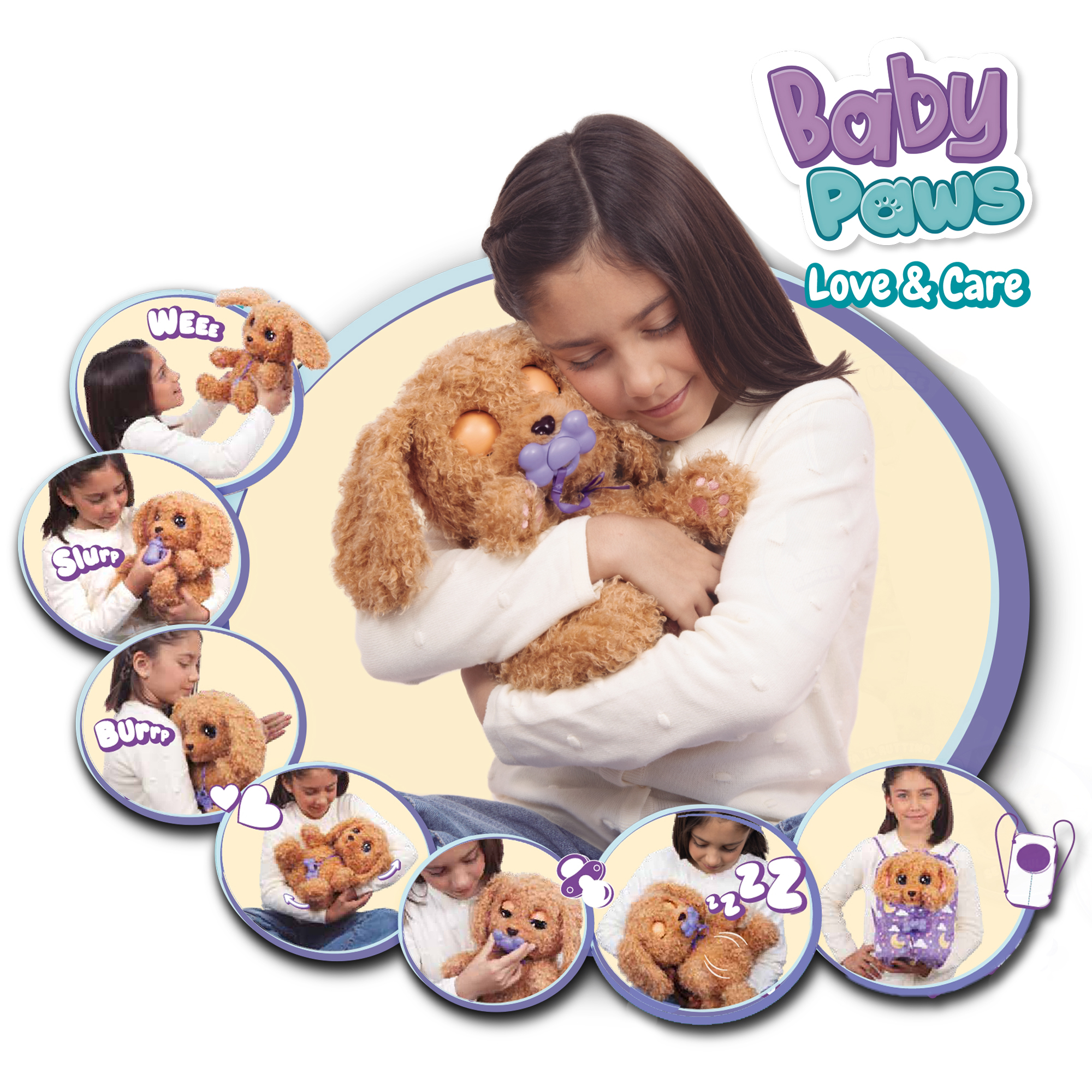 Resim IMC Toys IM921153 Peluş Köpek Oyuncak, Çok Renkli