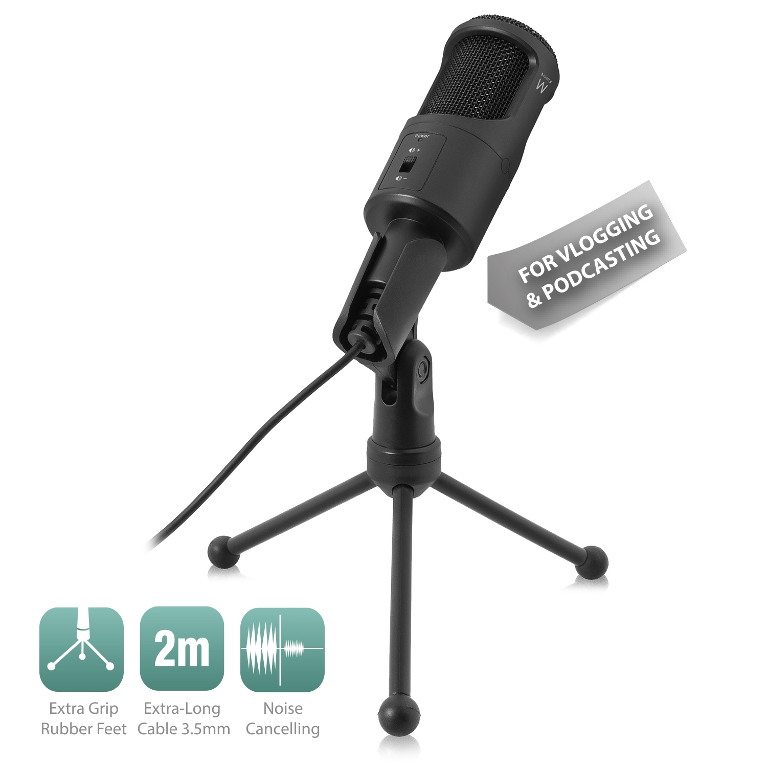 Ewent EW3552 microphone Black PC microphone – image 2
