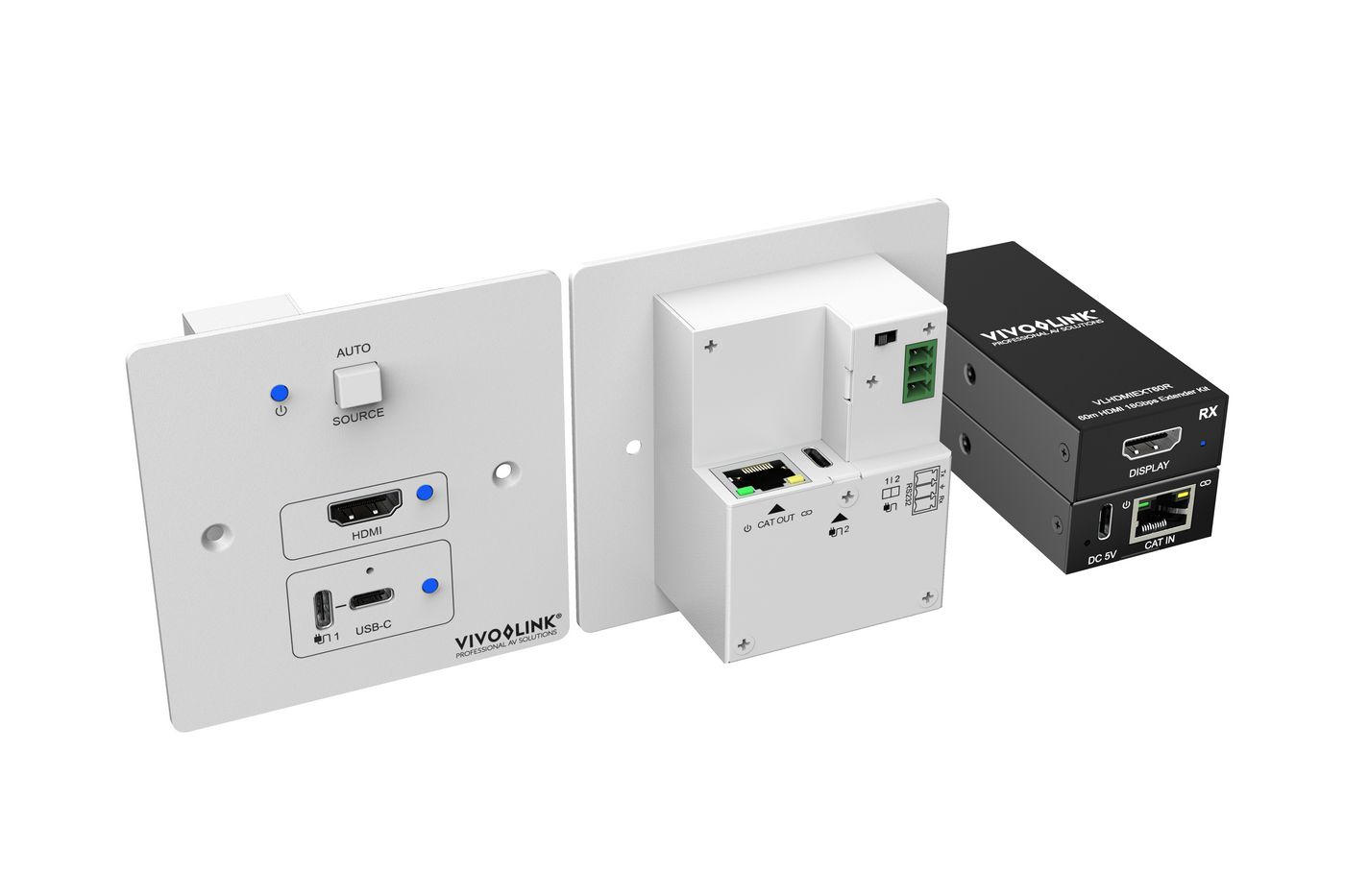 Vivolink VLWALLPLATE1 AV extender AV transmitter & receiver Black – image 6