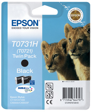 Epson T0731H Black Ink Cartridge High Capacity