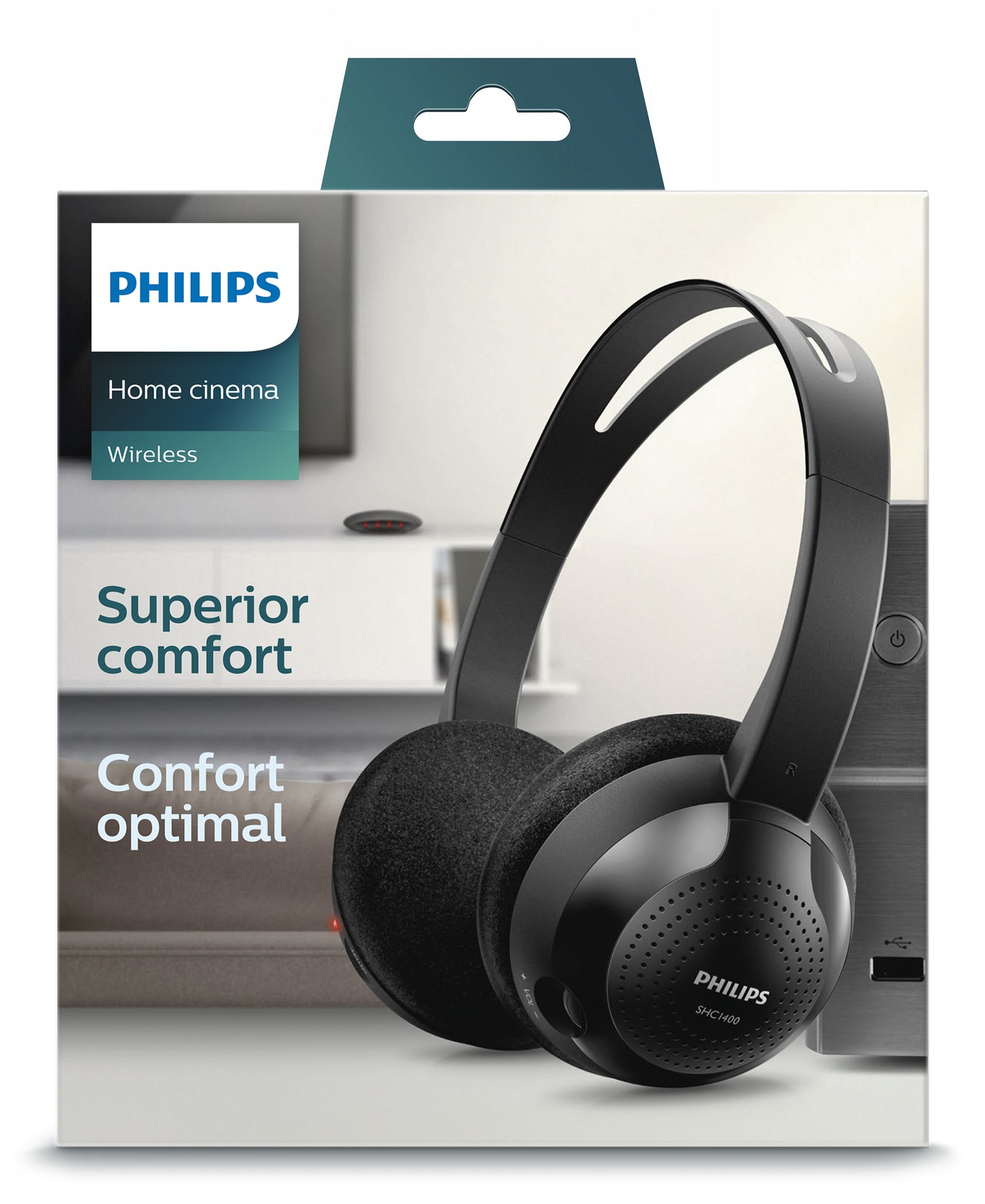 Philips SHC1400/10 headphones/headset Wireless Head-band Black – image 2