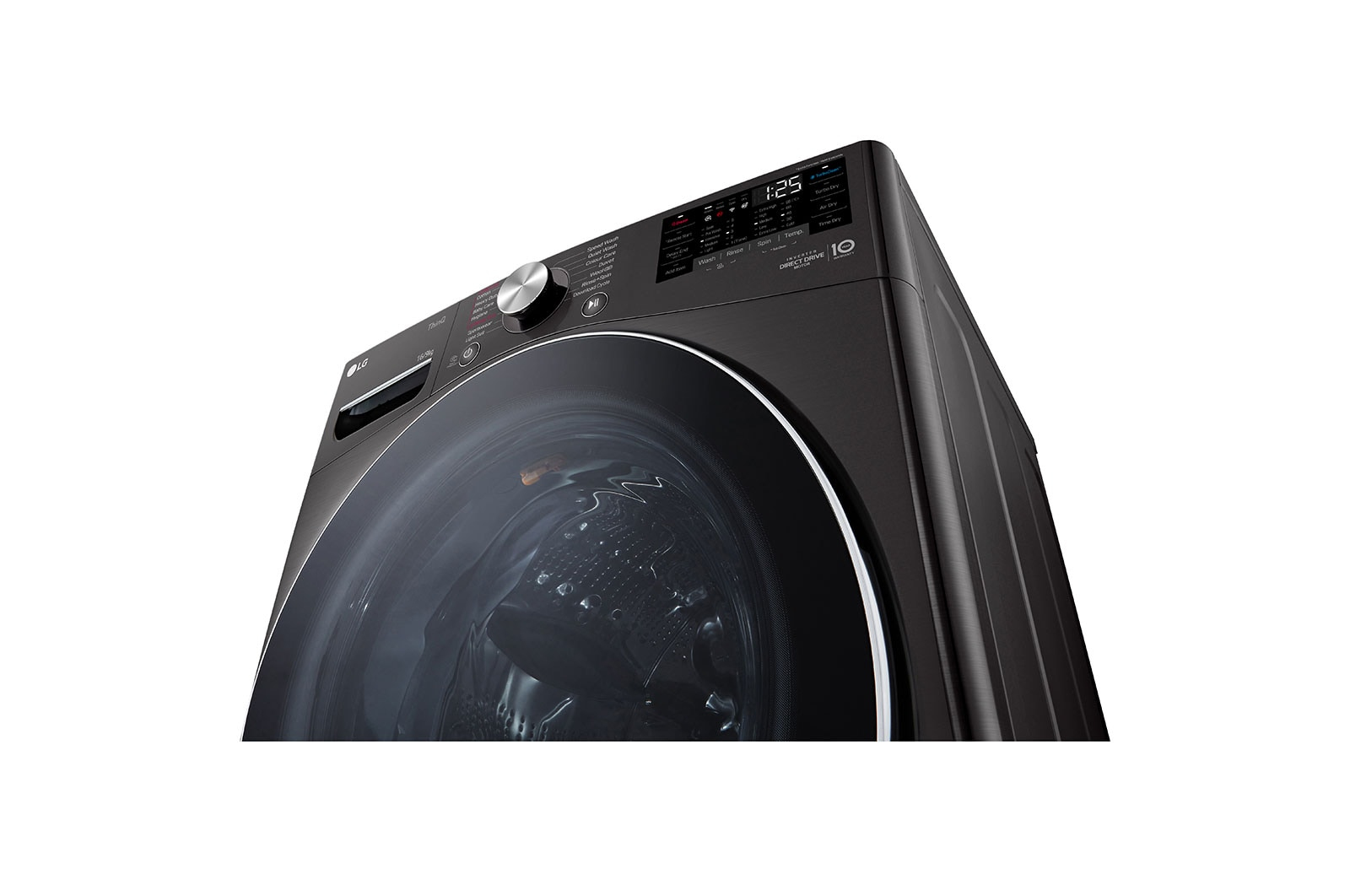 LG WXLC-1116B washer dryer Freestanding Front-load Black – image 9
