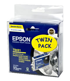 Epson T049190BP ink cartridge 2 pc(s) Original Black