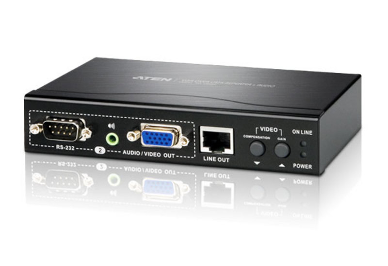 ATEN VB552-AT-G AV extender AV receiver Black