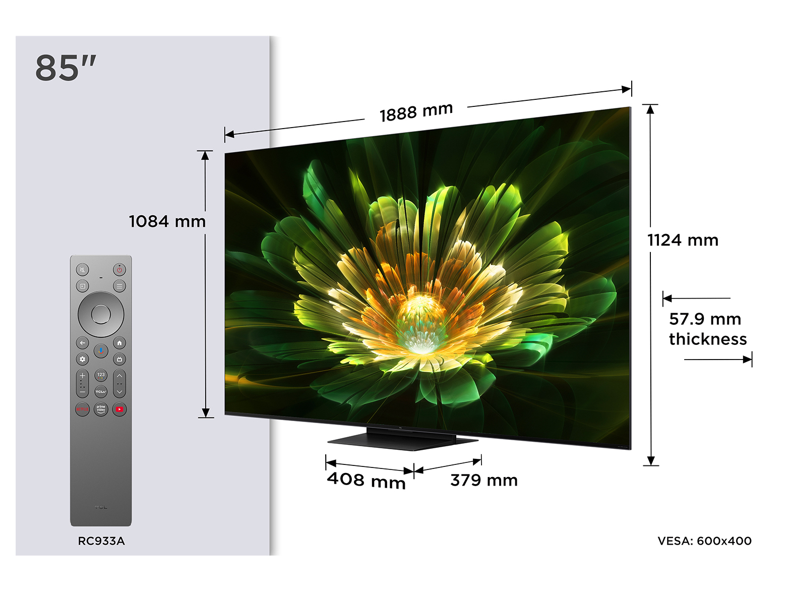 TV Tcl QD Mini LED Pro 85C79K 216 cm 2025 — photo 1