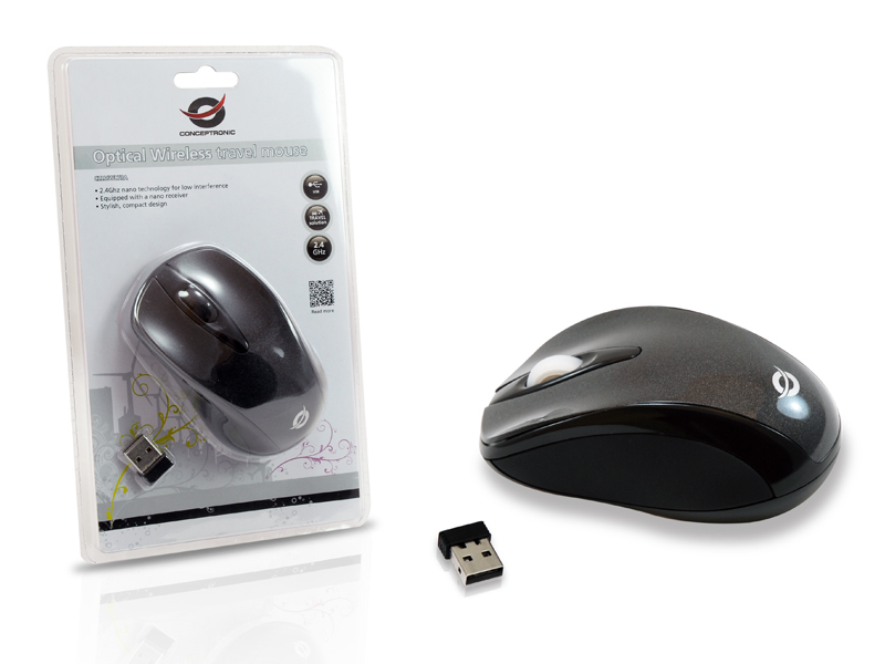 Conceptronic Optical Wireless Travel Mouse – image 6