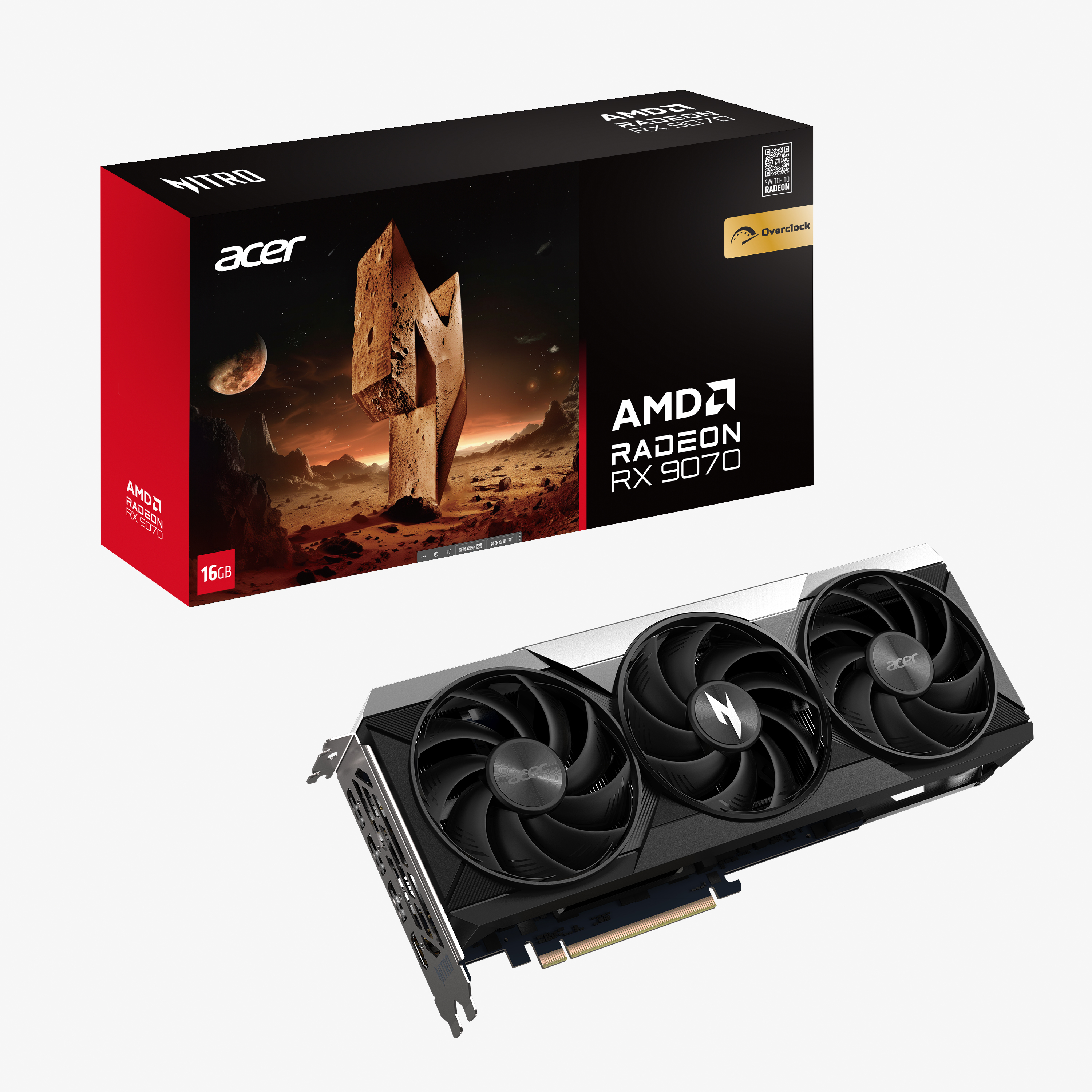 Acer Nitro Radeon RX 9070 OC - OC Edition