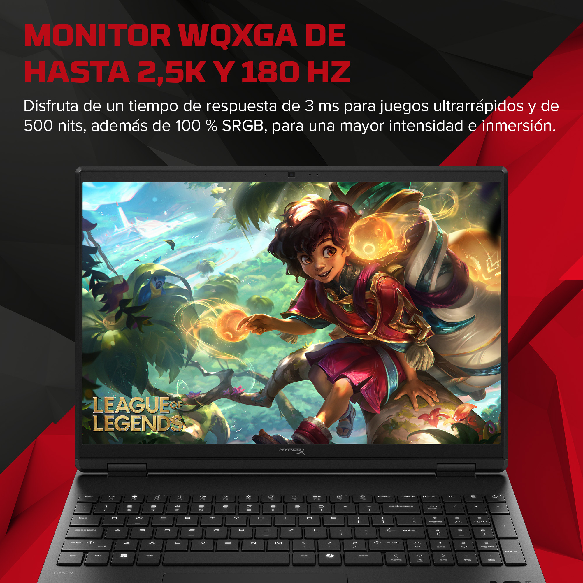 HP - Portátil Gaming HyperX OMEN 15-gb0002ns, Ryzen 7-260, 24GB, 1TB SSD, Nvidia GeForce RTX 5060 8GB, 15,3', W11, Sin cargador. - imagen 8