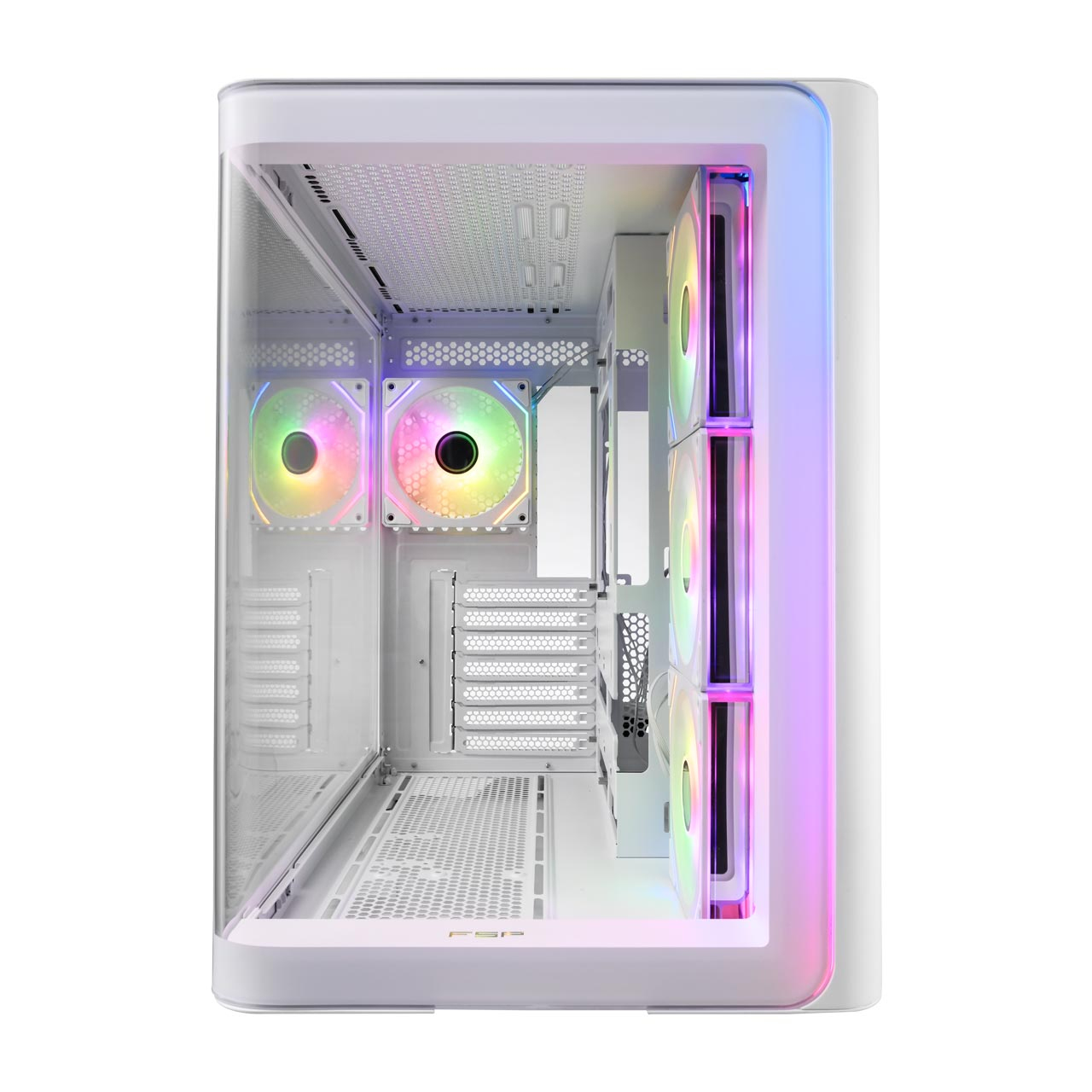 FSP M580-WA Case Midi Tower mITX, mATX White ARGB – image 3
