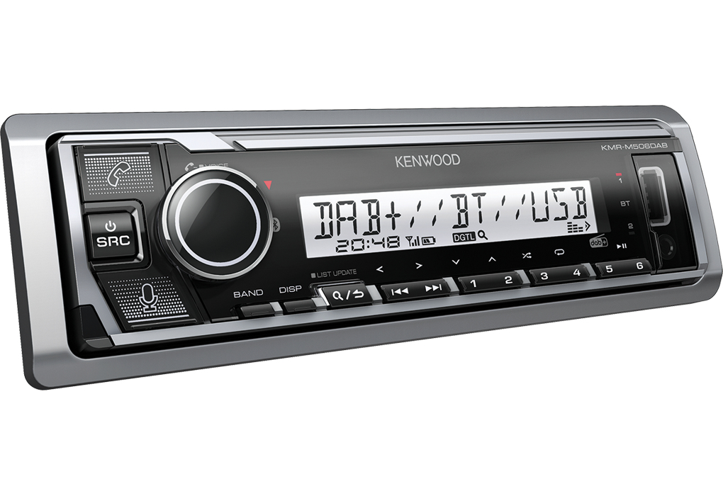 Kenwood KMR-M506DAB car media receiver Black, Silver