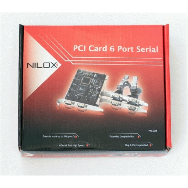 Nilox PCI-6SER interface cards/adapter Serial – image 3