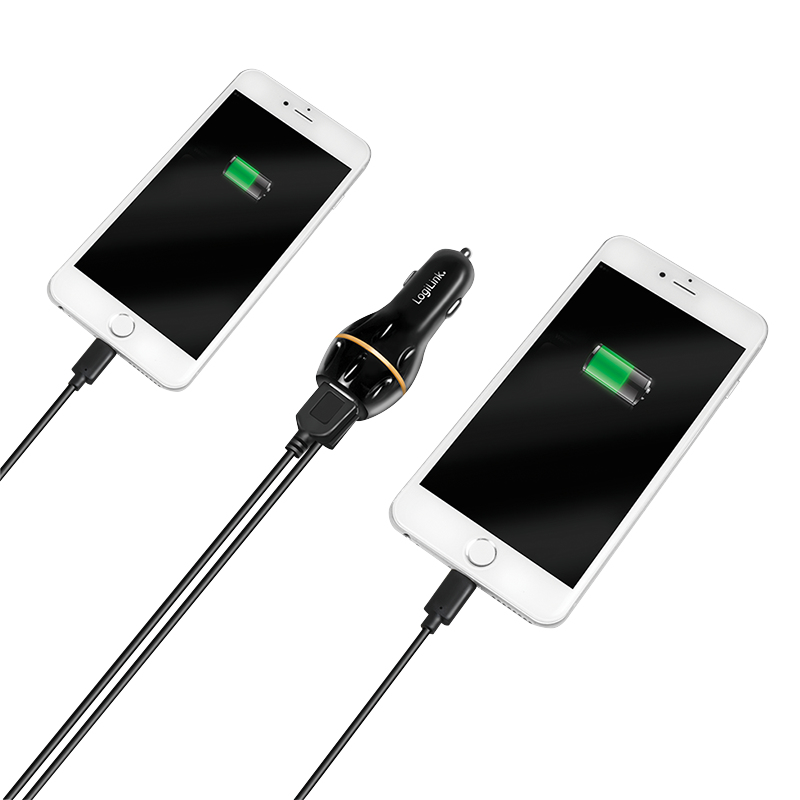 LogiLink PA0201 mobile device charger GPS, Smartphone, Tablet Black Cigar lighter Fast charging Auto – image 6
