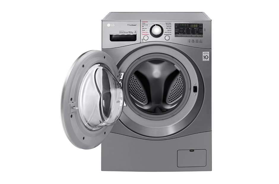 LG F1450DPRE washer dryer Freestanding Front-load Silver – image 5