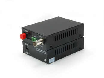 LevelOne 1-Channel BNC over Fiber Extender Kit, RS485, 20km