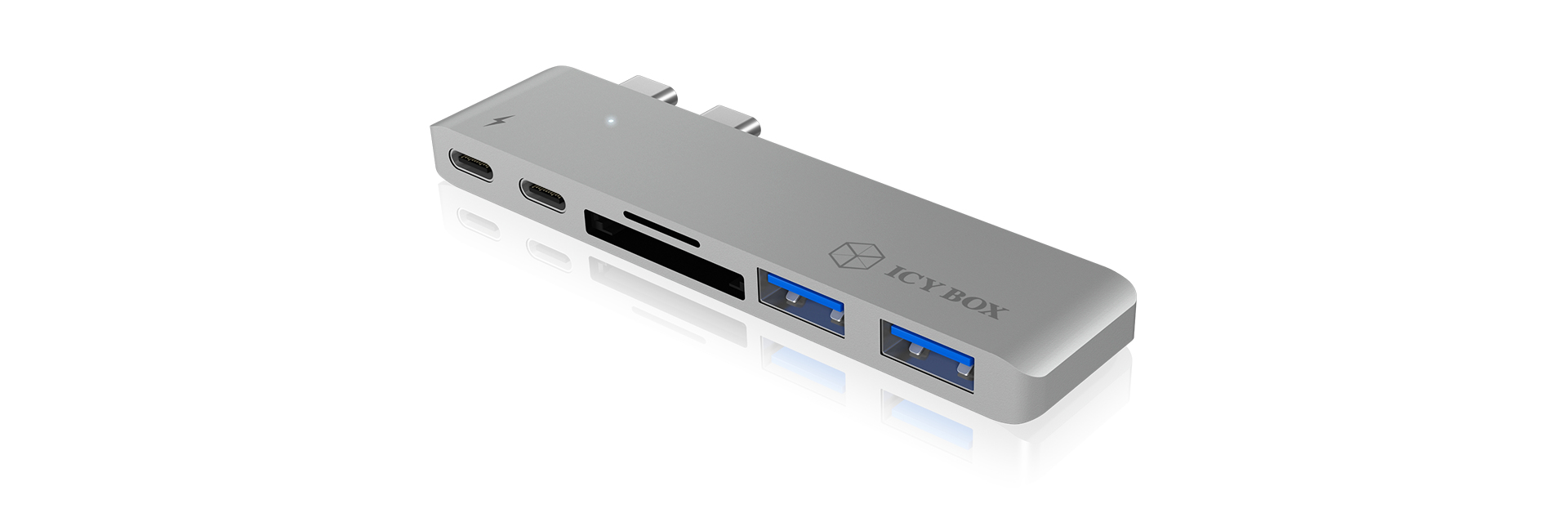 ICY BOX IB-DK4036-2C USB 3.2 Gen 1 (3.1 Gen 1) Type-C Silver – image 2