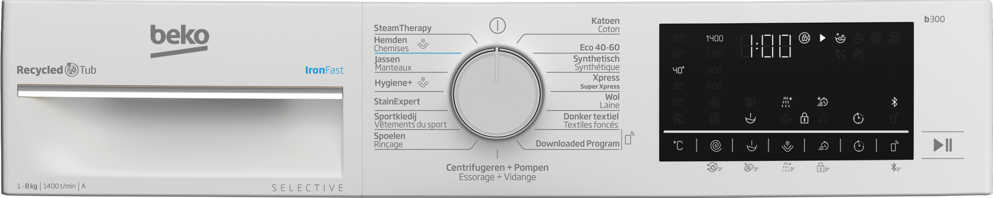 Beko B3WT5841WS2 washing machine Front-load – image 5