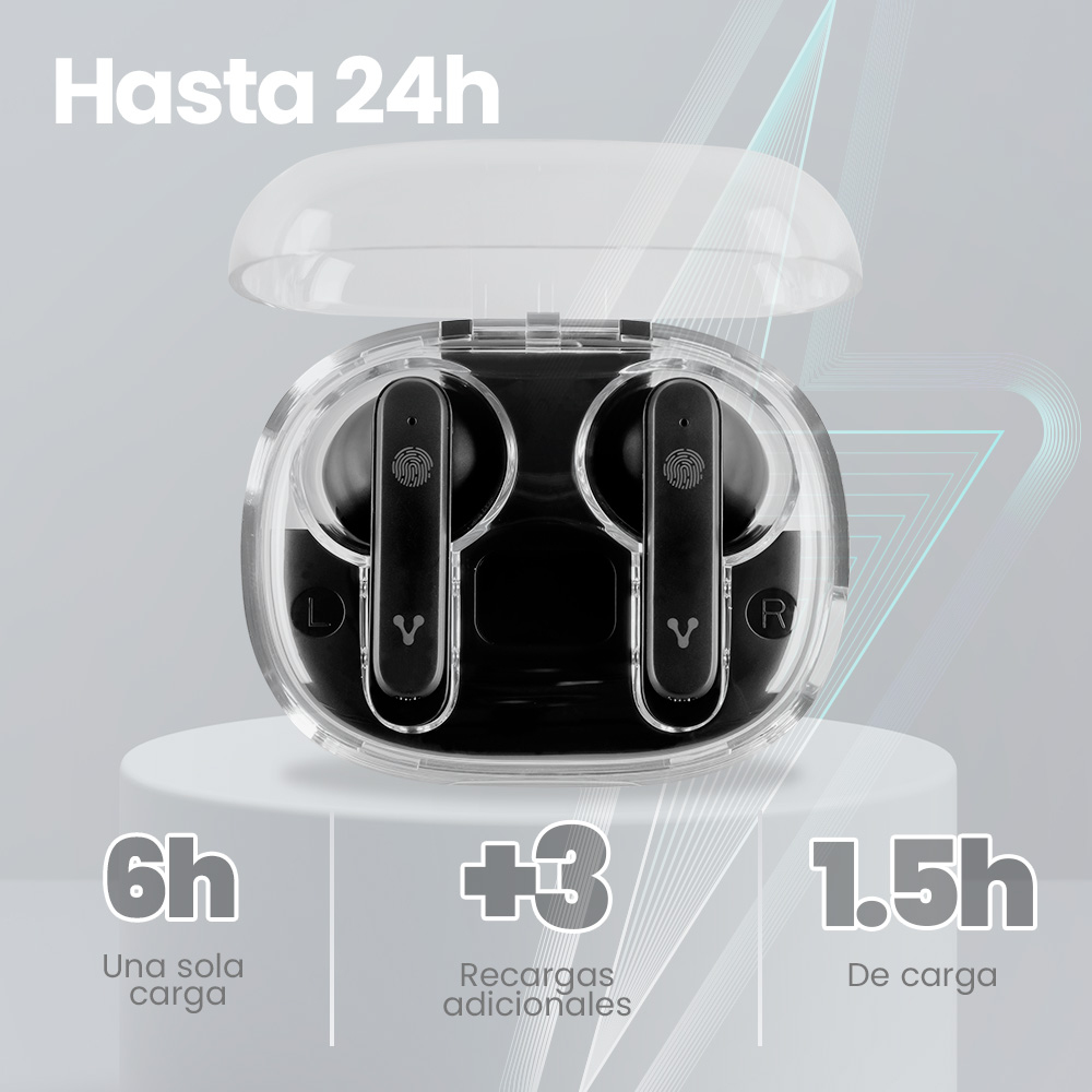 Auriculares Vorago ESB-401 - Inalámbrico - Bluetooth - Micrófono - ESB-401