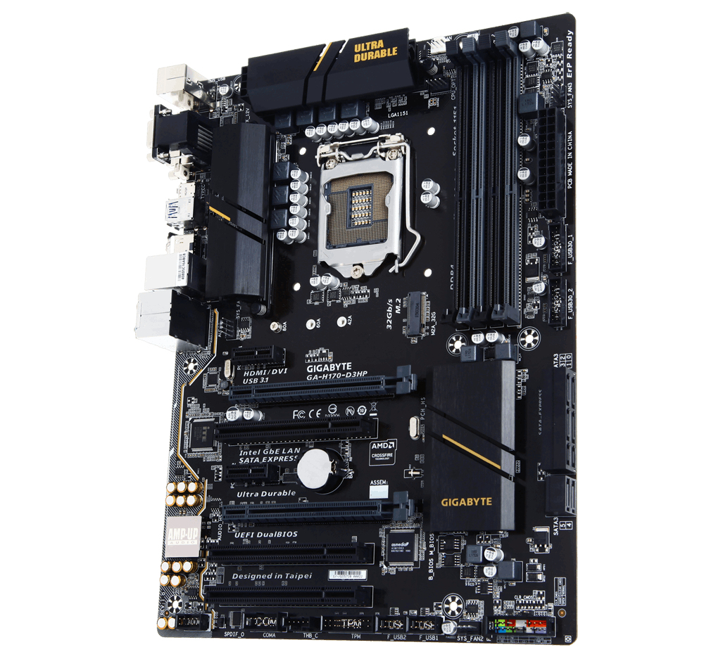 GIGABYTE GA-H170-D3HP motherboard Intel® H170 LGA 1151 (Socket H4) ATX – image 1