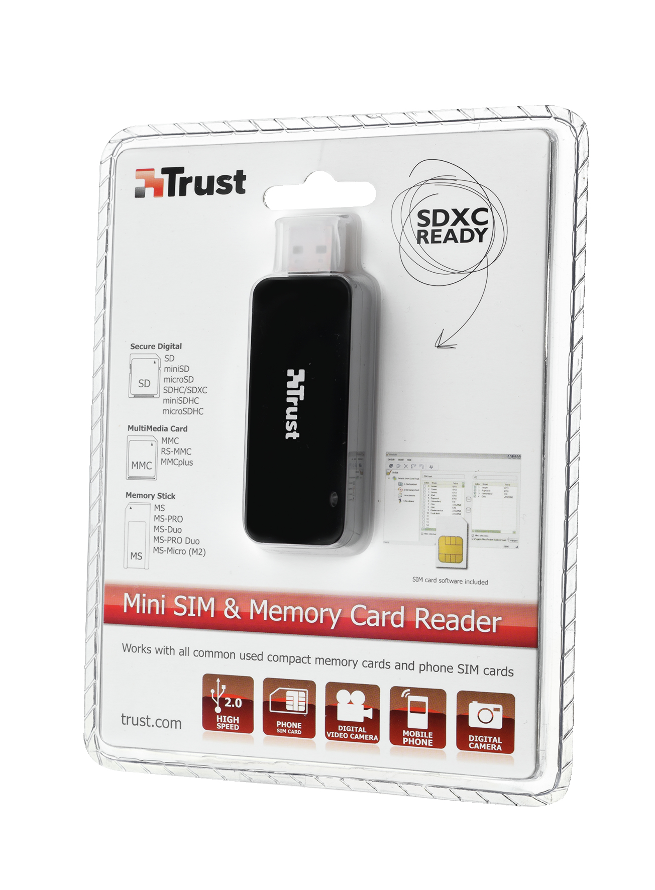 Trust 39-in-1 Mini SIM & Memory Card Reader CR-1370p – image 2
