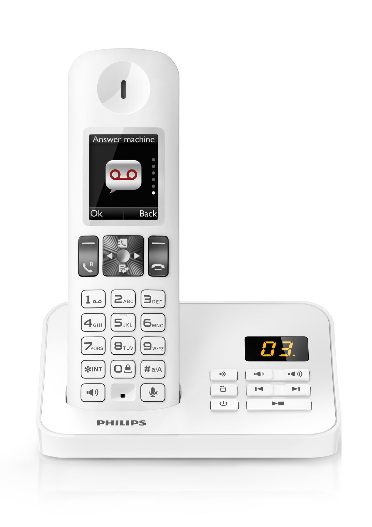 Philips D6051W/FR telephone DECT telephone Caller ID White – image 2