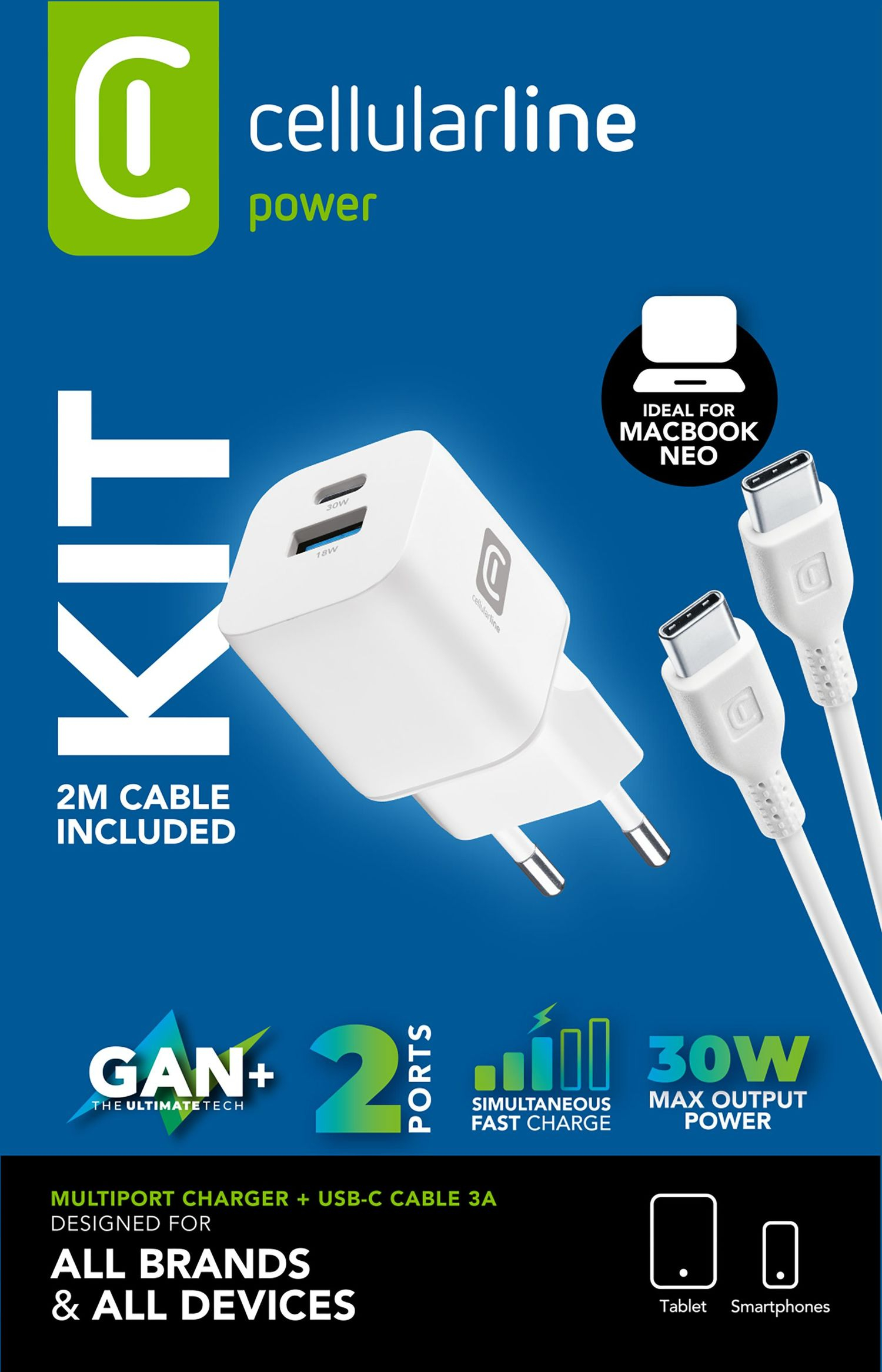 Cellularline CHARGER KIT MULTIPORT GAN+ – image 8