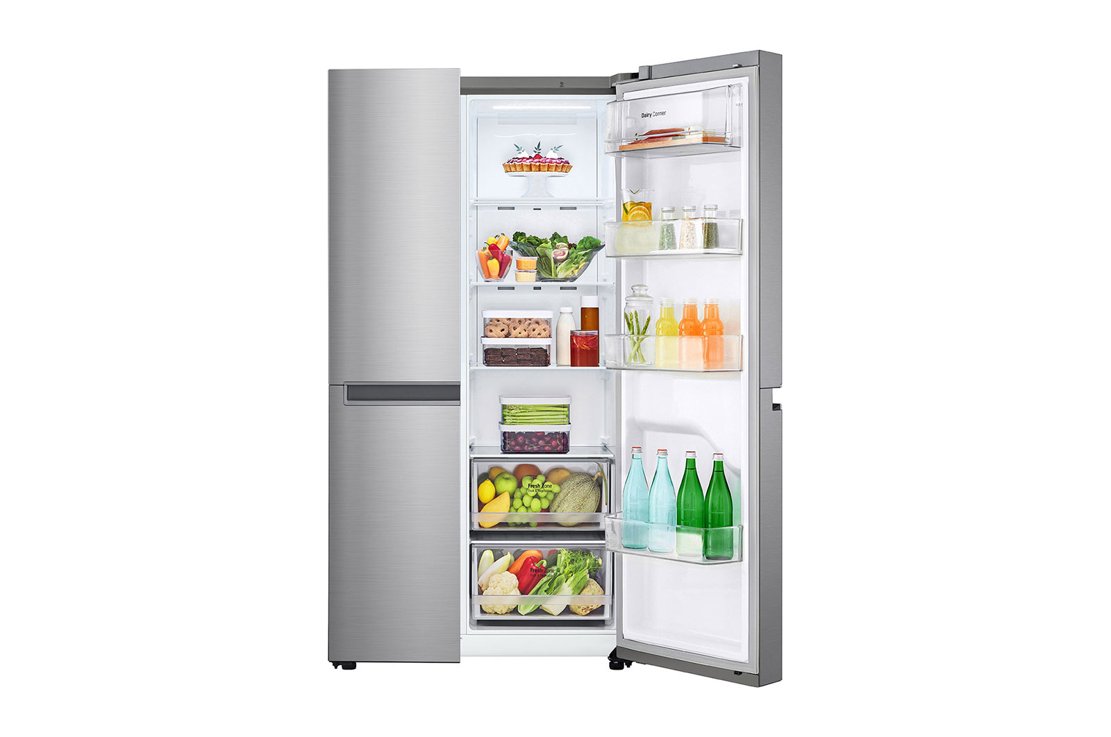 LG GSBV30PZXM side-by-side refrigerator Freestanding – image 6