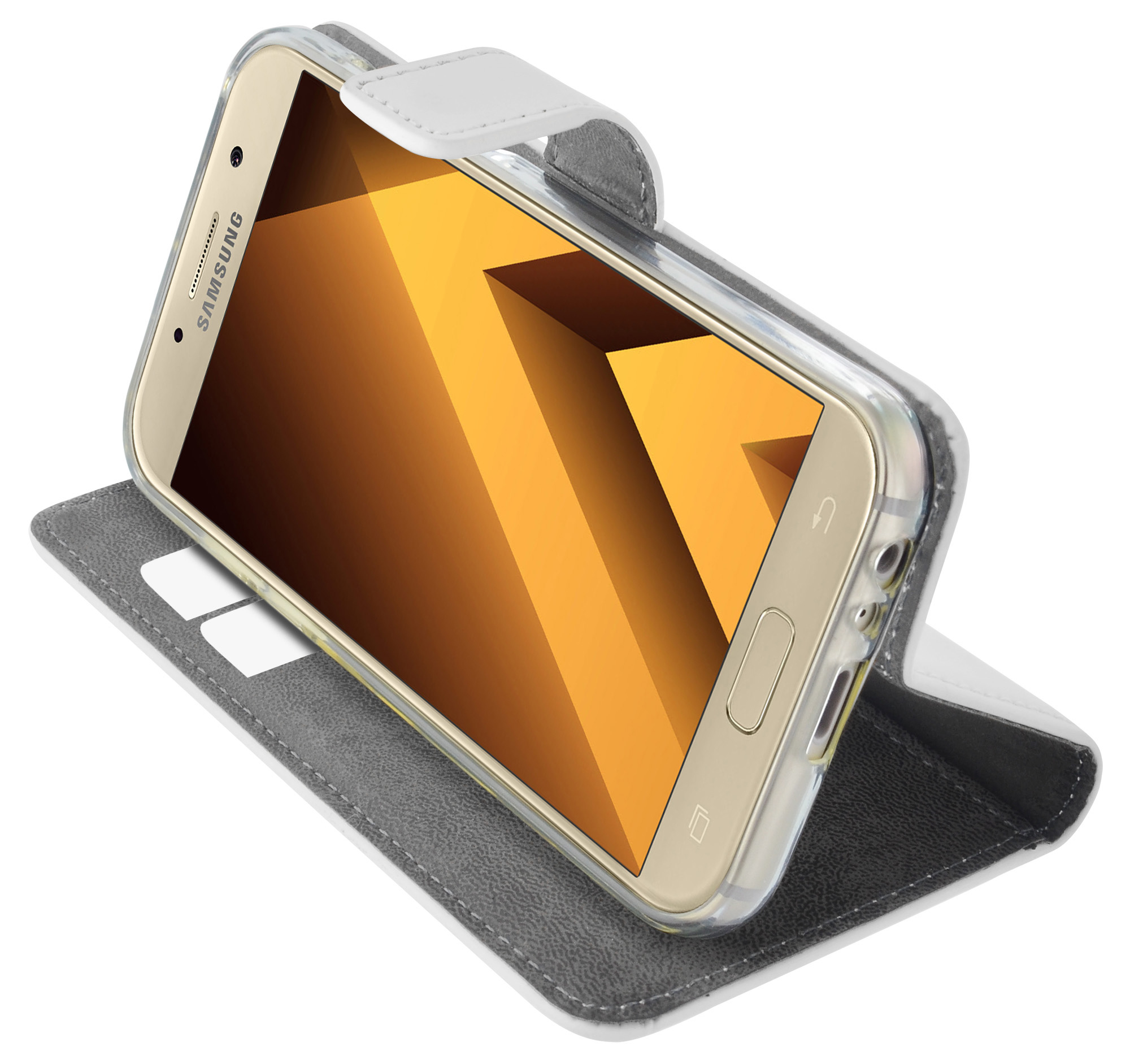 Mobiparts Premium Wallet TPU Case Samsung Galaxy A3 (2017) White – image 5