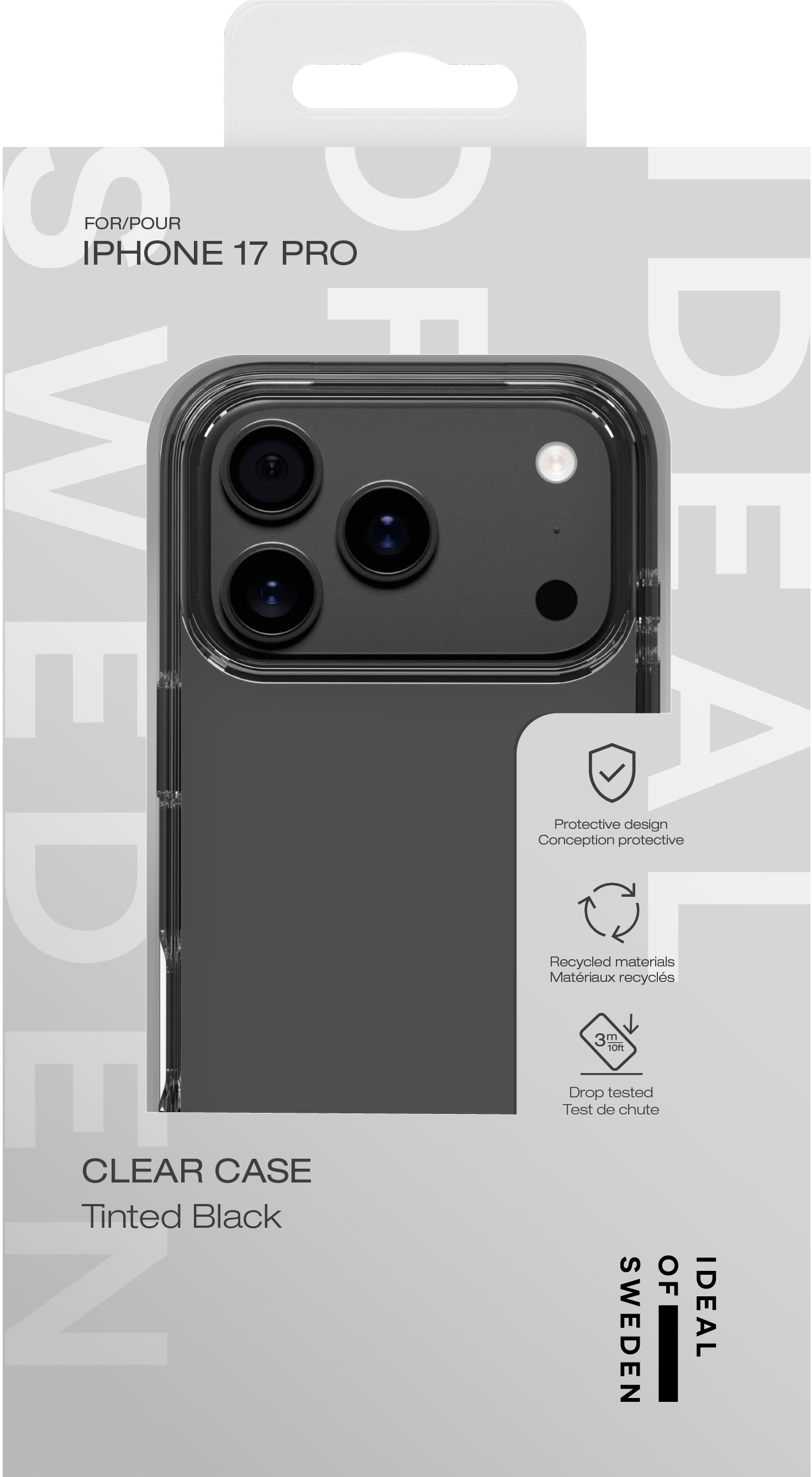 iDeal of Sweden Clear Case MagSafe iPhone 17 Pro Tinted Black – image 4