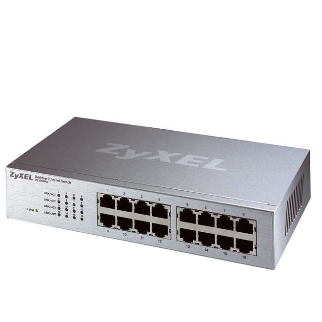 Zyxel ES-116P 16-port Desktop Ethernet Switch
