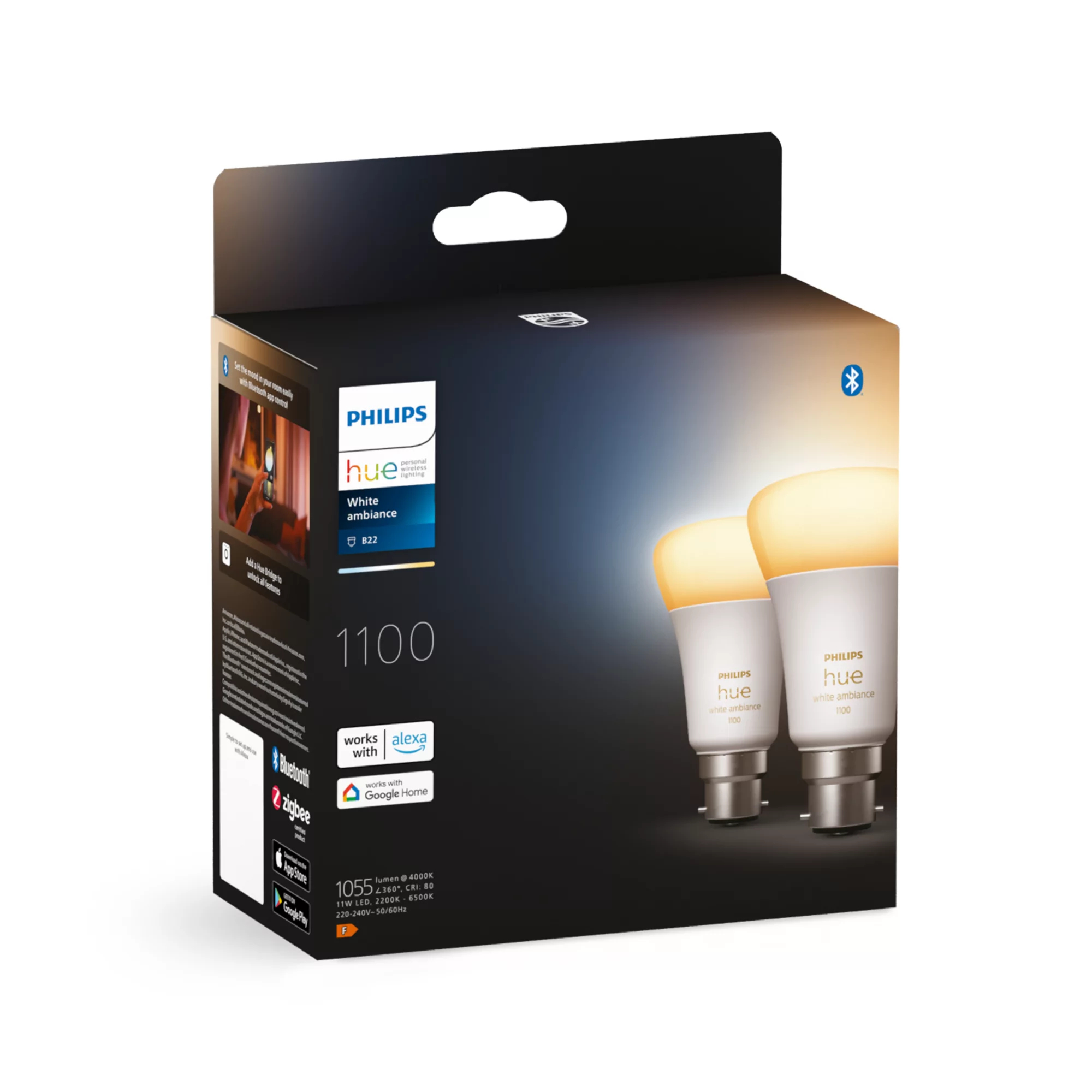 Philips by Signify Philips Hue White ambience A60 – B22 smart bulb – 1100 (2-pack) – image 3