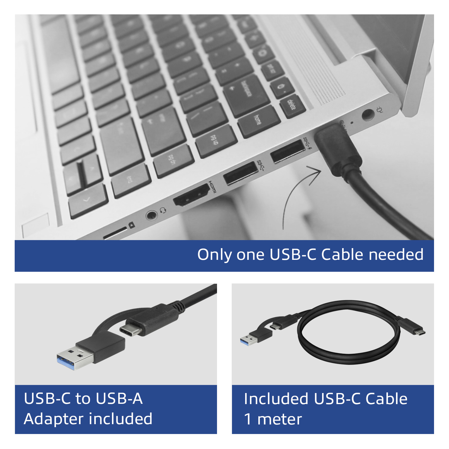 ACT USB-C Docking Station 4K, for 2 HDMI or DisplayPort monitors, DisplayLink – image 8
