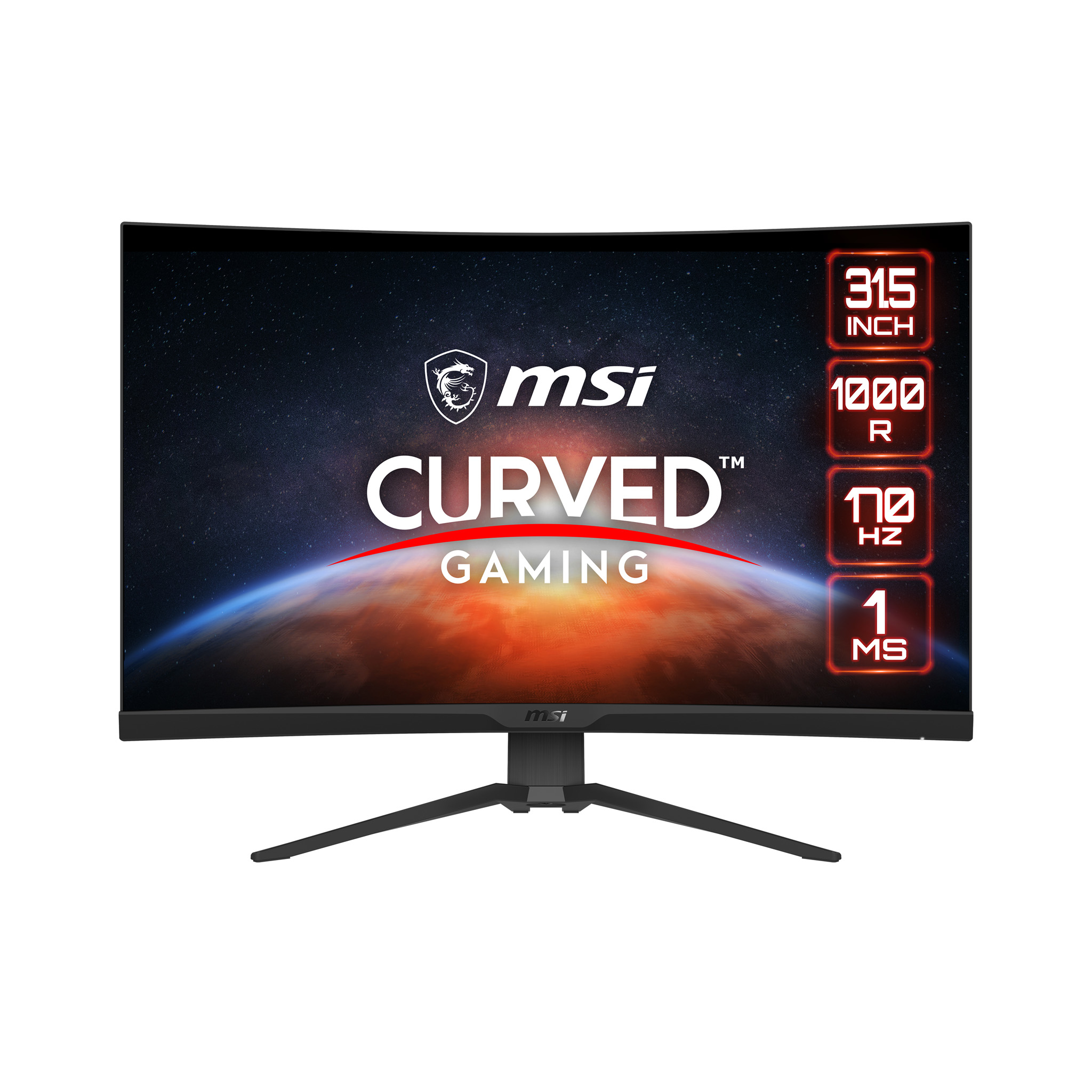 MSI G322CQP platta pc-skärmar 80 cm (31.5') 2560 x 1440 pixlar Wide Quad HD LCD Svart