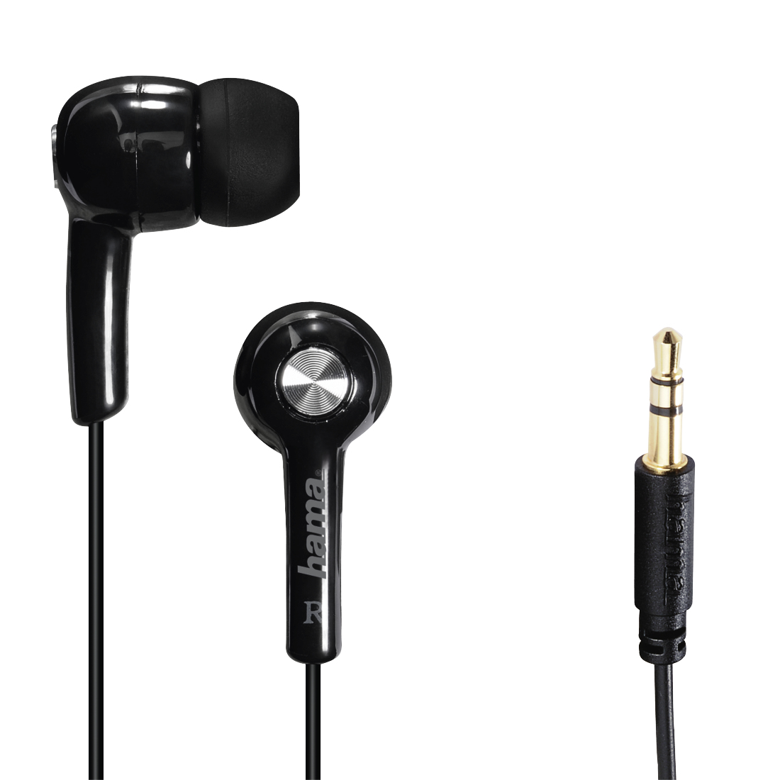 Hama 00177048 headphones/headset Wired In-ear Music Black
