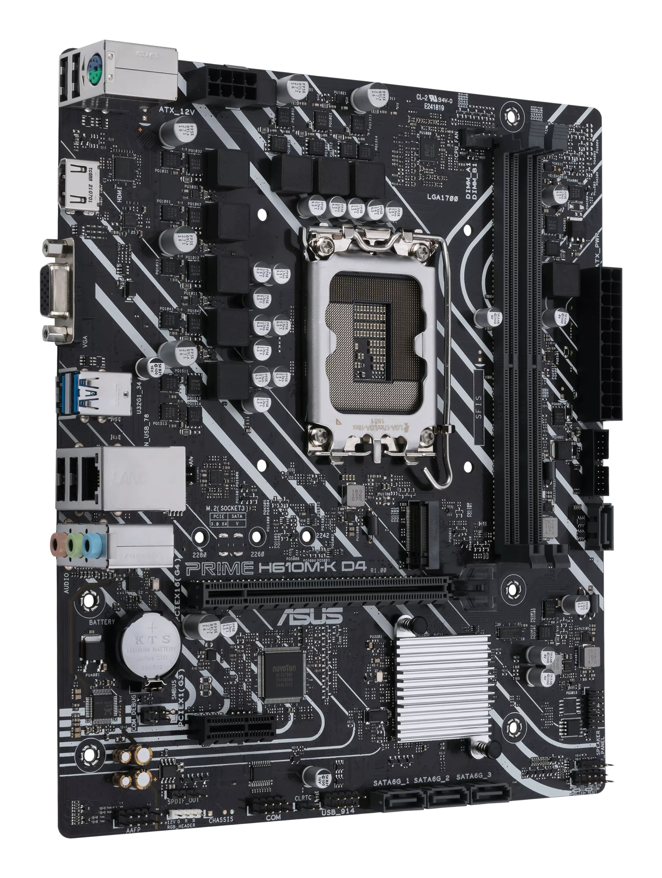 Tarjeta Madre ASUS PRIME H610M-K D4 - Socket 1700 - 2xDDR4 - 2133/2800/3200MHz - HDMI - VGA - USB 2.0/3.2 - Micro ATX - PRIME H610M-K D4 Tarjeta Madre ASUS PRIME H610M-K D4 - Socket 1700 - 2xDDR4 - 2133/2800/3200MHz - HDMI - VGA - USB 2.0/3.2 - Micro ATX - PRIME H610M-K D4