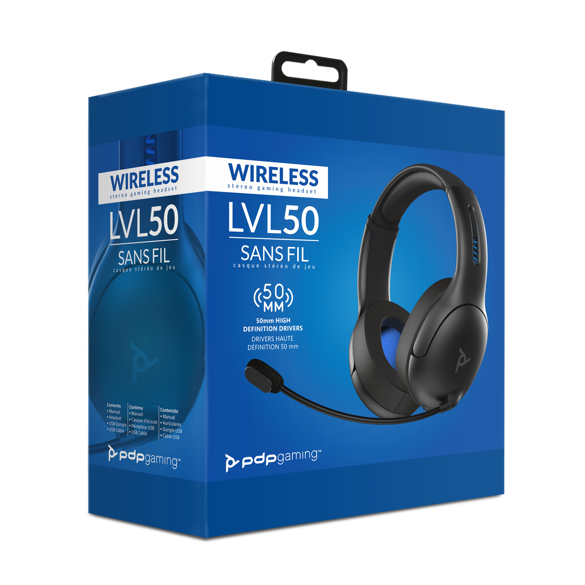 PDP LVL50 Headset Wireless Head-band Gaming Black – image 9