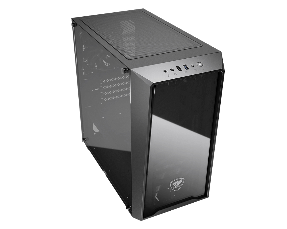 COUGAR MG120-G Mini Tower Black, Silver, Transparent – image 2