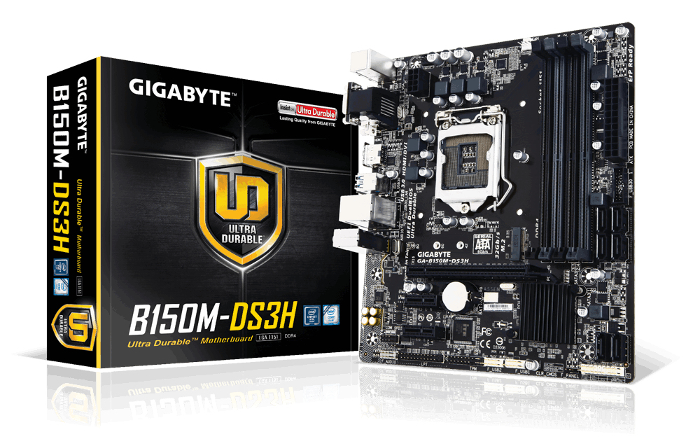 GIGABYTE GA-B150M-DS3H motherboard Intel® B150 LGA 1151 (Socket H4) micro ATX